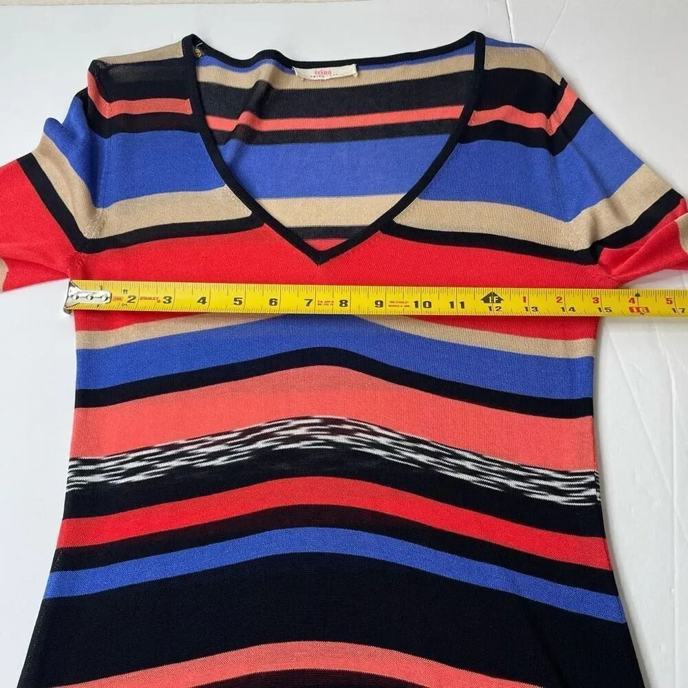 Trina Turk Long Sleeve Striped Dress Size Small